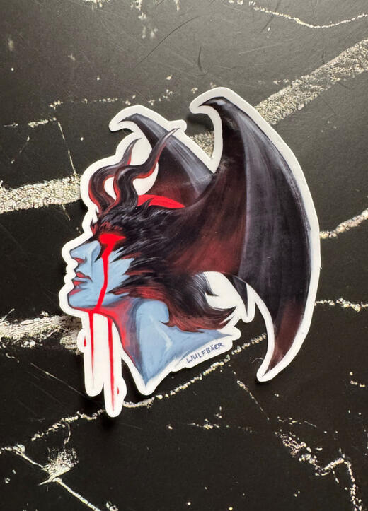 Crybaby Devil Sticker