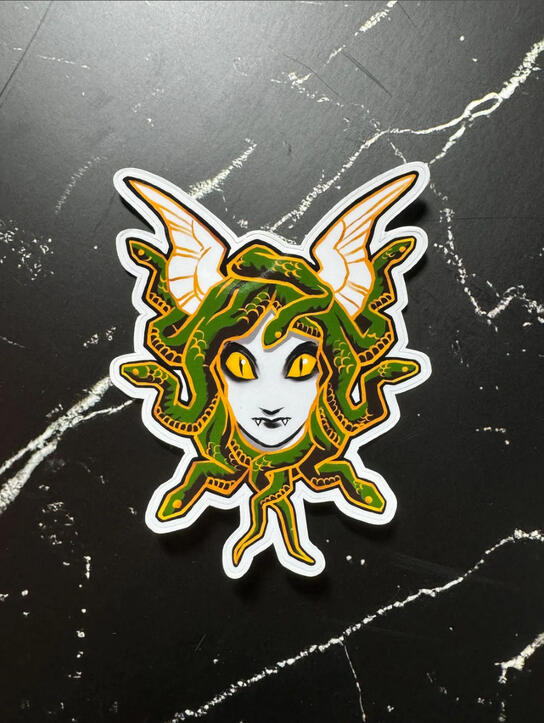 Medusa Head Sticker