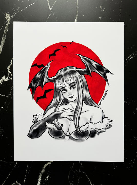 Morrigan Aensland 11x14 Print