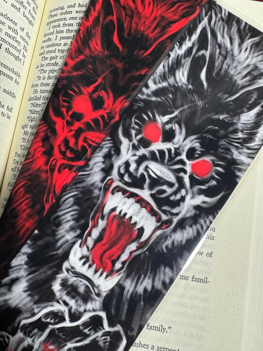 Werewolf Portrait Bookmark